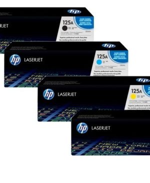 HP 125A 4PK BK,C,M,Y Toner Cartridges(CB540A,CB541A,CB542A,CB543A),4PK