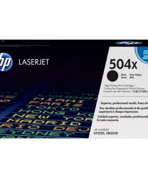 HP 504X High Yield Black Toner Cartridge,CE250X