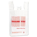 Thank You Bag, 12 x 7 x 23, 14 Microns, White, 500/Carton