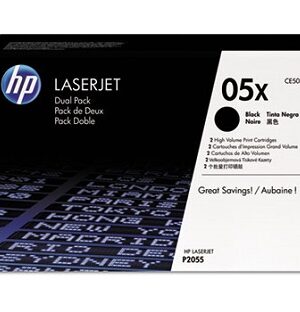 HP 05X (CE505XD) High-Yield BlackToner Cartridges, 2-pack