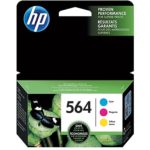 HP 564 Cyan, Magenta & Yellow Original Ink Cartridges, 3 pack (N9H57FN)