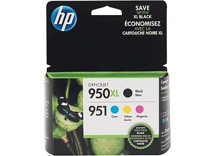 HP High Yield Black, Standard Tri-Color Ink Cartridges, C2P01FN, 4PK – GCTECH LLC