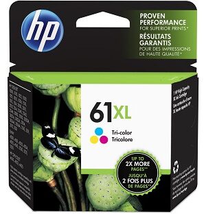 Genuine HP 61XL High Yield Tri-color Ink Cartridges ,CH564WN