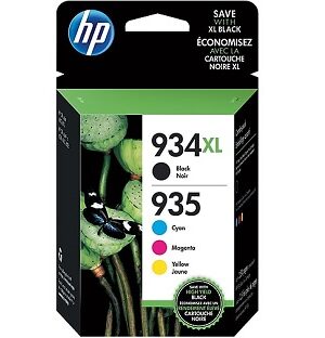 Genuine HP 934XL/935 High Yield Black ,Standard C/M/Y Ink Cartridges,N9H66FN