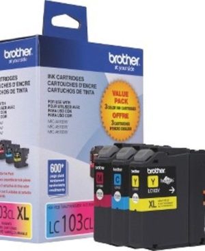 Genuine Brother Innobella LC103 High Yield C/Y/M Ink Cartridges, 3PACK
