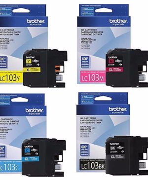 Genuine Brother Innobella LC103 BK/C/Y/M HY Ink Cartridges,4pk
