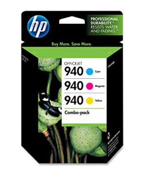 Genuine HP 940 C/M/Y Color Ink Cartridges (CN065FN), Combo Pack