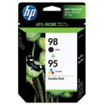 HP 98/95 Black,Tri-Color Ink Cartridges,CB327FN, (2 cart /pack)