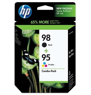 HP 98/95 Black,Tri-Color Ink Cartridges,CB327FN, (2 cart /pack)