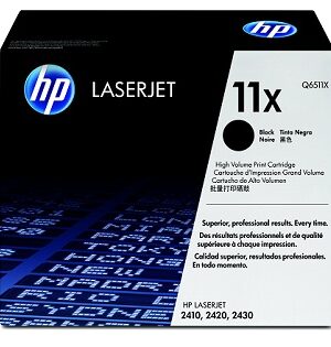HP 11X High Yield Black Toner Cartridge,Q6511X