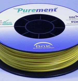 PUREMENT®Anti Bacterial Yellow Filaments 1.75mm,a PLA that Kills Germs