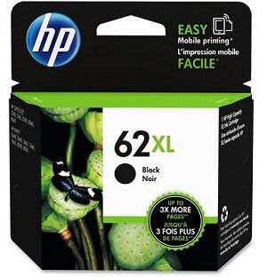 HP 62XL High Yield Black Ink Cartridge - Single Pack - 600 Pages