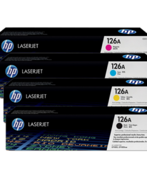 HP 126A Black/Cyan/Yellow/Magenta Toner Cartridges , CE310A,CE311A,CE312A,CE313A,4-PK