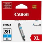 Original Canon CLI-281XL High Yield Cyan Ink Cartridge,2034C001