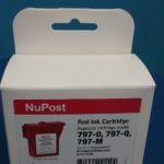 NuPost Pitney Bowes 797-0, 797-M, 797-Q Postage Meter Red Ink Cartridge , P797 U