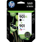 HP 901XL/901 HY Black Standard Tri-Color Ink Cartridges,CZ722FN