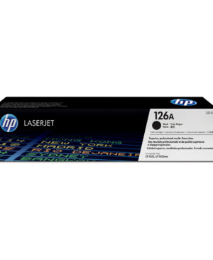 HP 126A Black Laser Toner Cartridge, CE310A