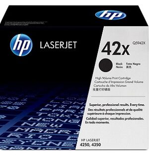 HP 42X (Q5942X) High Yield Black Toner Cartridge - 20000 Pages