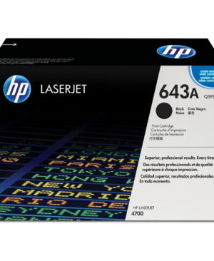 HP 643A Black Laser Toner Cartridge,Q5950A
