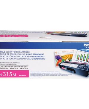 Brother TN-315M High-Yield Magenta Toner Cartridge