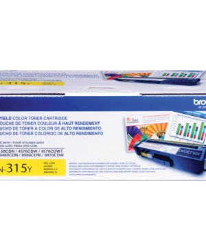 Brother TN-315Y High-Yield Yellow Toner Cartridge