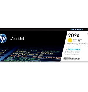 HP 202X (CF502X) High Yield Yellow Toner Cartridge - 2500 Pages