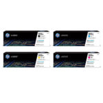 Original HP 202A Black/Cyan/Yellow/Magenta Toner Cartridges,4-PK, CF500A,CF501A,CF502A,CF503A