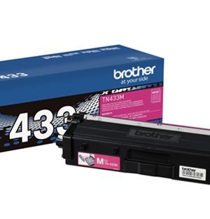 Original Brother TN-433M High Yield Magenta Toner Cartridge, TN433M