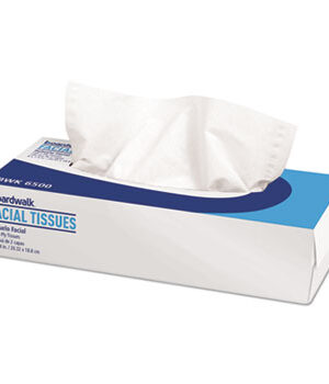 Boardwalk Office Packs Facial Tissue, Flat Box, 100 Sheets/Box, 30 Boxes/Carton