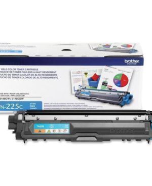 Brother TN-225C High-Yield Cyan Toner Cartridge, TN225C