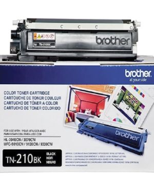 Brother TN-210BK Black Laser Toner Cartridge, TN210BK