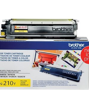 Brother TN-210Y Yellow Laser Toner Cartridge, TN210Y