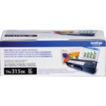 Brother TN-315BK High-Yield Magenta Toner Cartridge, TN315BK