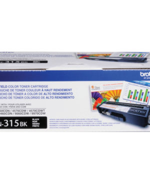 Brother TN-315BK High-Yield Magenta Toner Cartridge, TN315BK