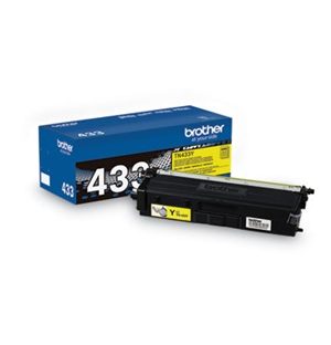 Original Brother TN-433Y High Yield Yellow Toner Cartridge, TN433Y