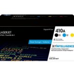 HP 410A (CF410AQ) Black, Cyan, Magenta, Yellow Toner Cartridge - Combo Pack
