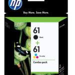 Original HP 61/61 Black/Tri-color Ink Cartridges, 2PK,CR259FN