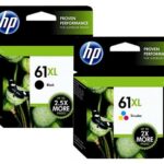Original HP 61XL Black and Tri-color High Yield Ink Cartridges,CR258BN,Combo pack