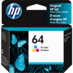 Original HP 64 Tri-Color Ink Cartridge , N9J89AN