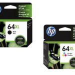 HP 64XL High Yield Black And Tri-Color Ink Cartridges , 2PK
