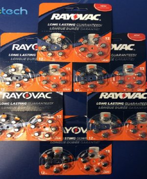 Rayovac Size 13 Hearing Aid Batteries,72 Batteries, Exp 2020/2021