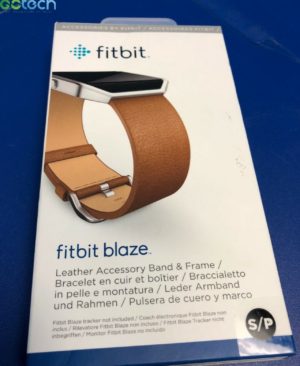 Fitbit Blaze Accessory Band, Leather, Camel,Small FB159LBCMS
