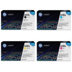 HP 647A/648A BK/C/Y/M Laser Toner Cartridges, 4PK, CE260A CE261A CE262A CE263A
