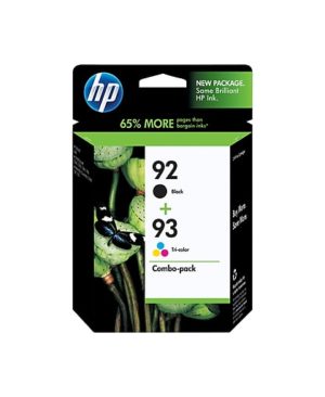 HP 92/93 Black And Color Ink Cartridges, 2PK, C9513FN