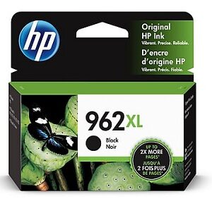 HP 962XL High Yield Black Ink Cartridge, 3JA03AN