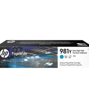 Original HP 981Y Extra High Yield Cyan Ink Cartridge, L0R13A