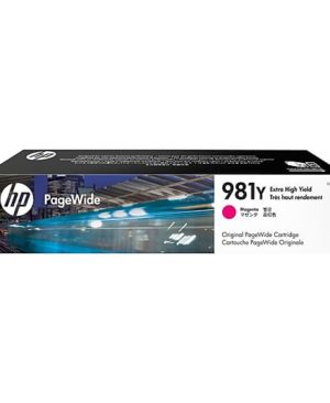 Original HP 981Y Magenta Ink Cartridge, Extra High Yield (L0R14A)