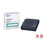 HPE LTO-7 Ultrium 15TB RW Data Cartridge, 20 CRTG/PACK, C7977AA