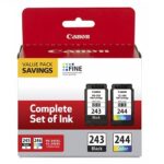 Canon PG-243 / CL-244 Ink Cartridge - Black/Color -  MULTI PK, 1287C006