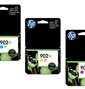 HP 902XL Ink Cartridge, Cyan/Yellow/Magenta - 3-pack